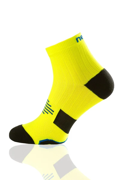 Bezszwowe skarpety do biegania RMN MARATON Neo Yellow