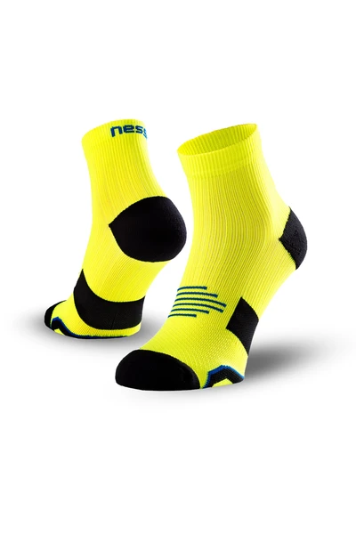 Bezszwowe skarpety do biegania RMN MARATON Neo Yellow