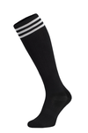Cotton knee-high socks Indoor H Black-White