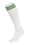Cotton knee-high socks Indoor H White-Green
