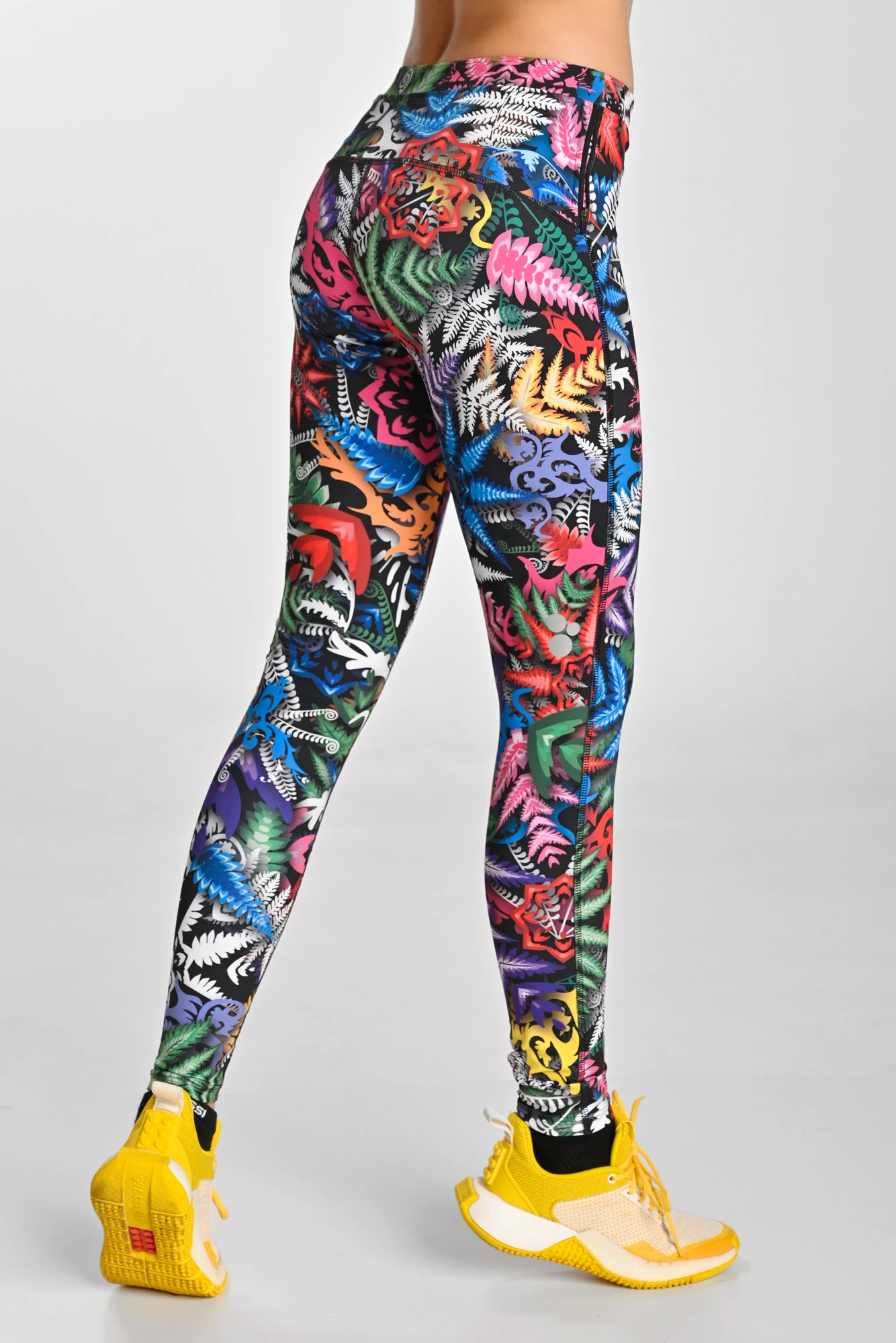 Regular Running Leggings Dynamic Mosaic Fern Nessi Sportswear