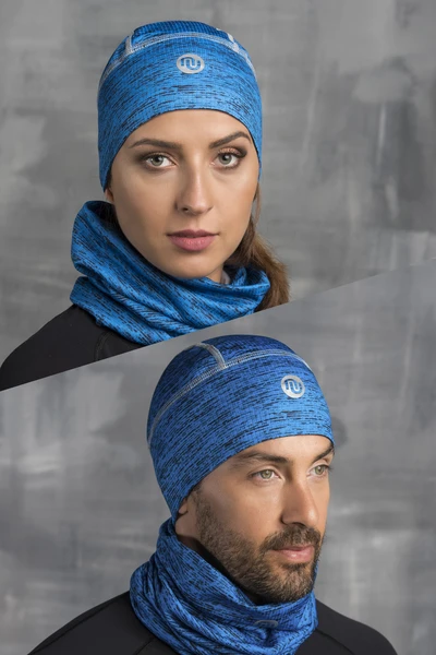 Czapka Termoaktywna Cobalt Melange - ACZ-511