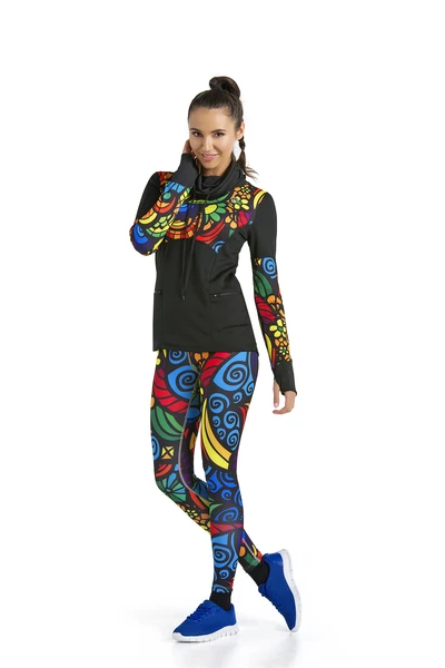 Kolorowe Legginsy Colored Mosaic II - OSLK-04L