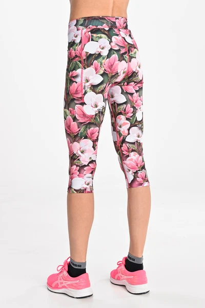 Legíny 3/4 Dual Space s kapsami po stranách Spring Magnolia Sample