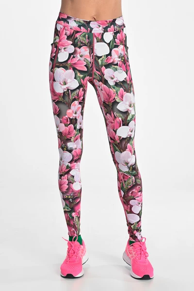 Legíny Dual Space s kapsami po stranách Spring Magnolia Sample