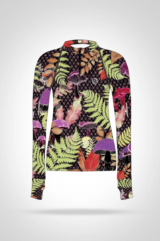 Preorder Blouse Zip Black Forest - packshot