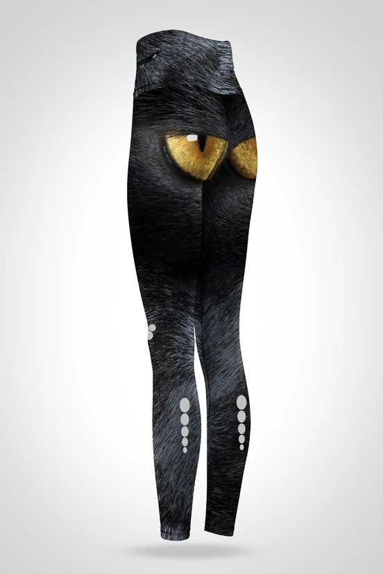 Preorder Legginsy 7/8 regular z wysokim stanem Black Cat - packshot