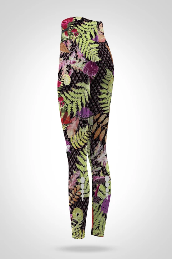 Preorder Legginsy 7/8 regular z wysokim stanem Black Forest - packshot