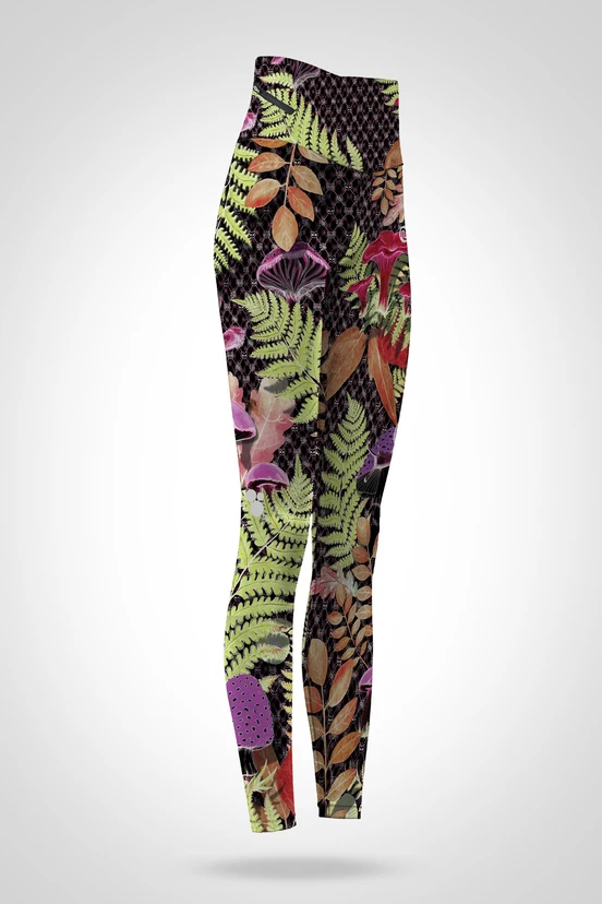 Preorder Legginsy 7/8 regular z wysokim stanem Black Forest - packshot