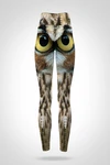 Preorder Legginsy petite z wysokim stanem Crazy Eyes Owls