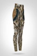 Preorder Legginsy 7/8 regular z wysokim stanem Crazy Eyes Owls - packshot