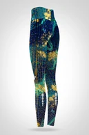 Preorder Legginsy 7/8 regular z wysokim stanem Gold Nugget - packshot