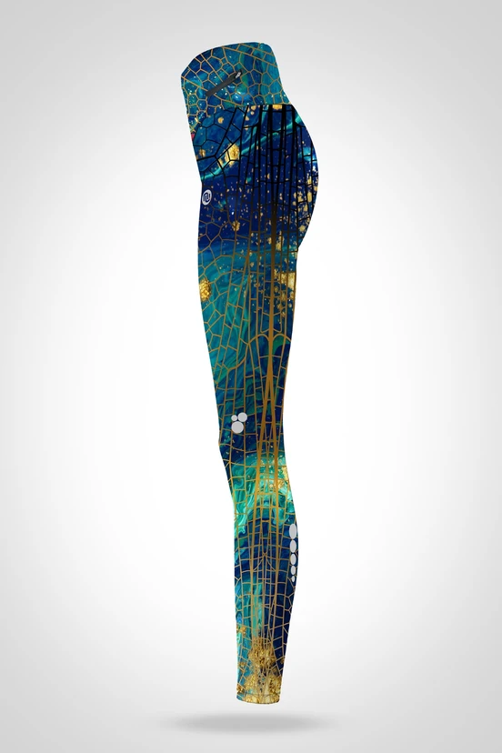 Preorder Legginsy 7/8 regular z wysokim stanem Gold Nugget - packshot