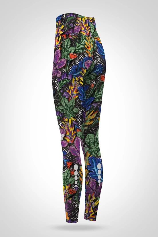 Preorder Legginsy 7/8 regular z wysokim stanem Mosaic Indian Summer - packshot
