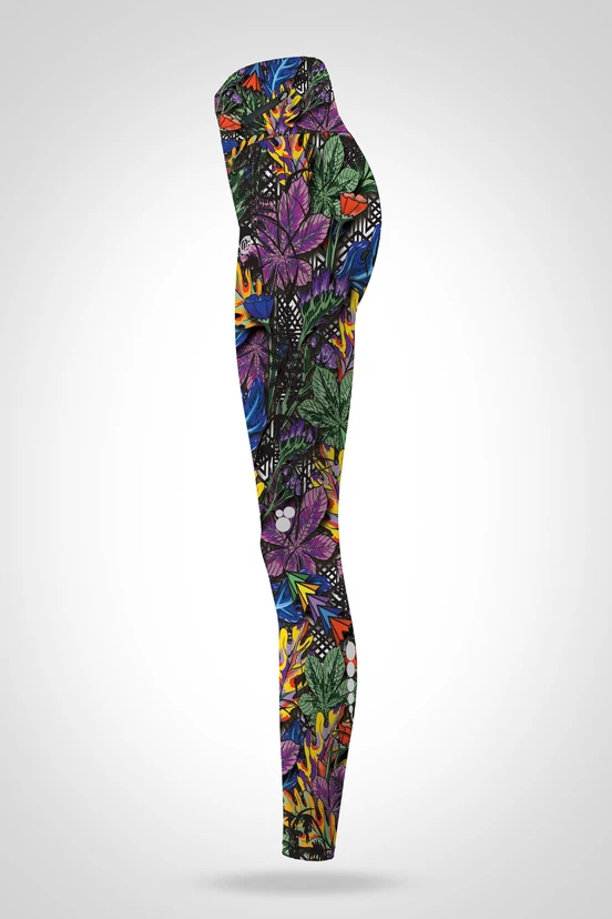 Preorder Legginsy 7/8 regular z wysokim stanem Mosaic Indian Summer - packshot