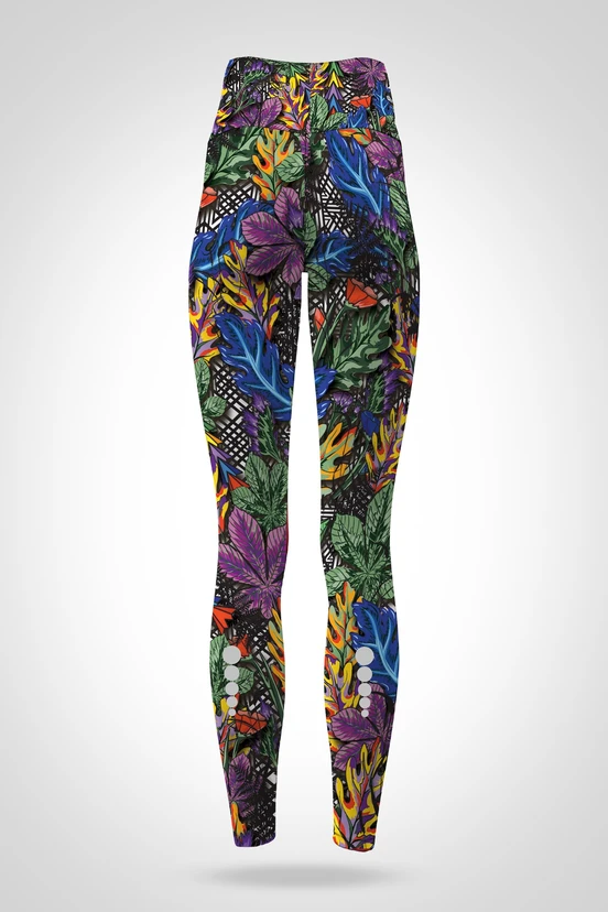 Preorder Legginsy 7/8 regular z wysokim stanem Mosaic Indian Summer - packshot