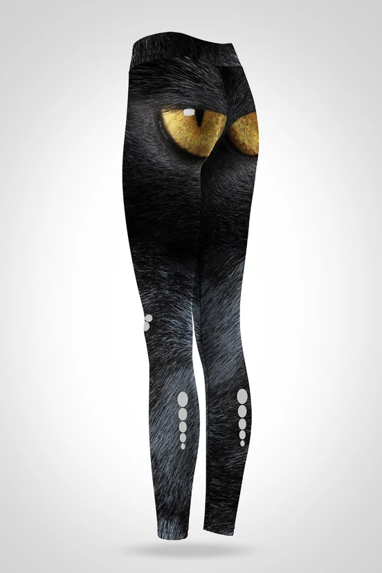 Preorder Legginsy regular z pasem Pro Black Cat - packshot