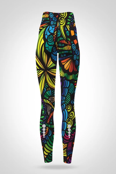 Preorder Legginsy regular z wysokim stanem Colored Mosaic