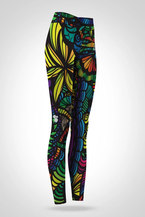 Preorder Legginsy z pasem Pro Colored Mosaic - packshot