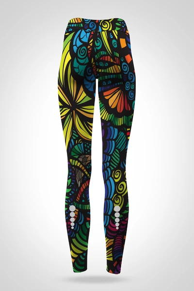 Preorder Leggings regular with waistband Pro Colored Mosaic