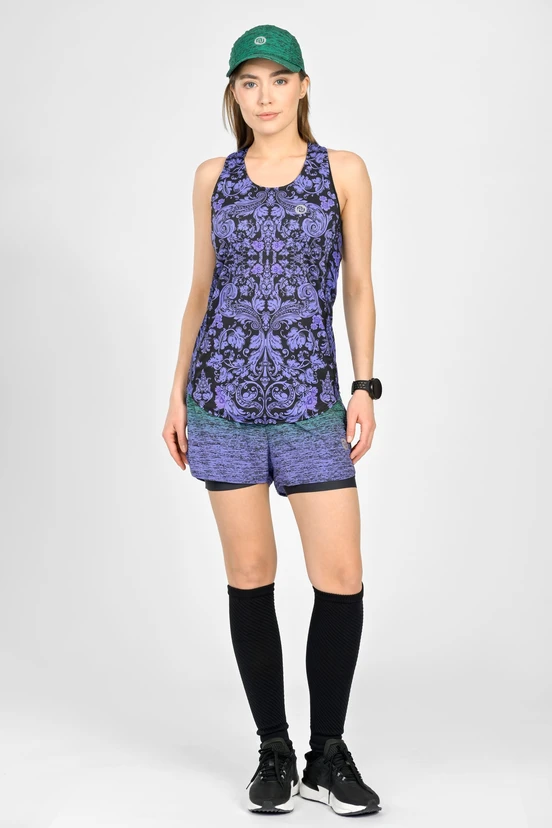 Biodegradable women's boxer tank top Ornamo Viola - packshot