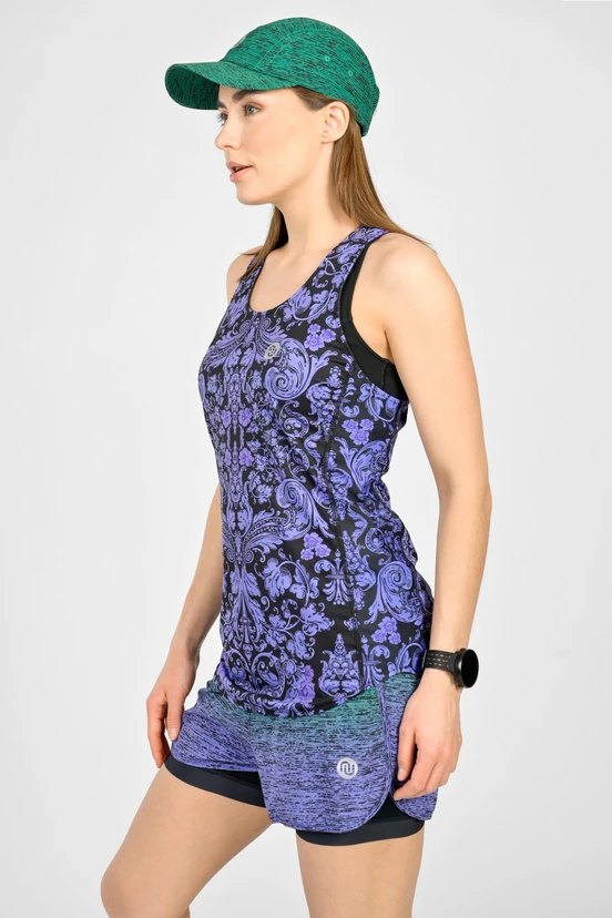 Biodegradable women's boxer tank top Ornamo Viola - packshot