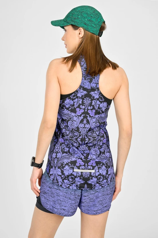Biodegradable women's boxer tank top Ornamo Viola - packshot