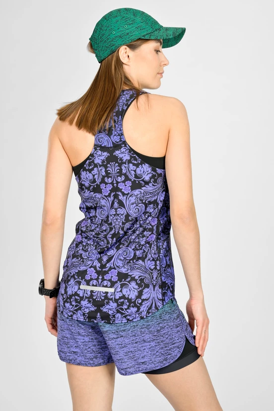 Biodegradable women's boxer tank top Ornamo Viola - packshot