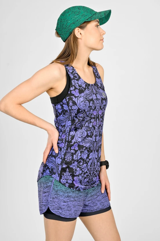 Biodegradable women's boxer tank top Ornamo Viola - packshot