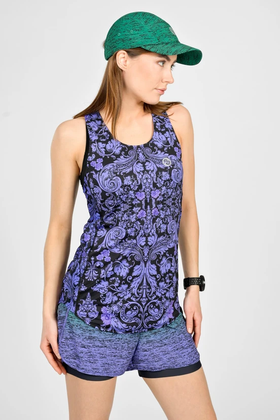 Biodegradable women's boxer tank top Ornamo Viola - packshot
