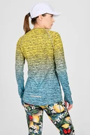 Blouse Zip Melange Turchese-Limone - packshot