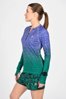 Blouse Zip Melange Verde-Viola - packshot