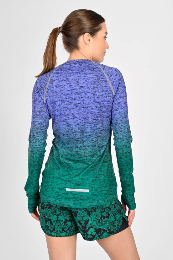 Blouse Zip Melange Verde-Viola - packshot