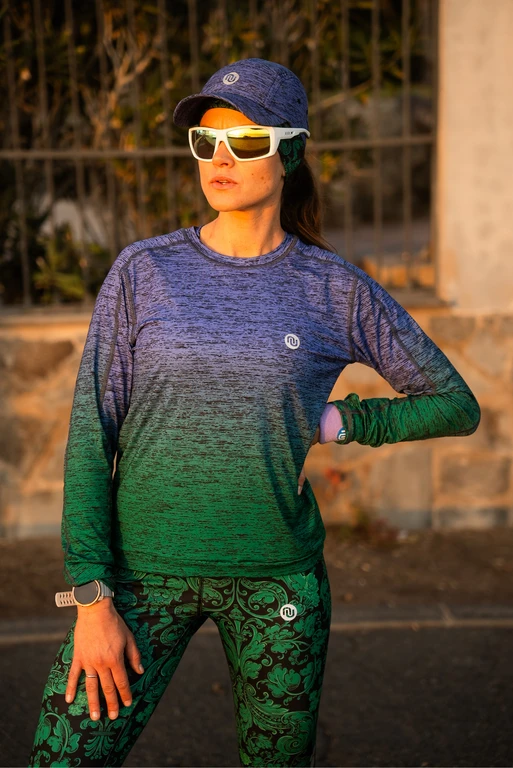 unoa 【Restless colors-碧-】 Restless colors-碧-】Sleeve & No sleeve design - Balletwear brand unoa