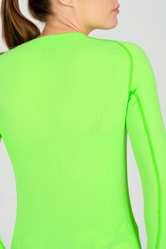 Breathable sports longsleeve Ultra GloLime - packshot