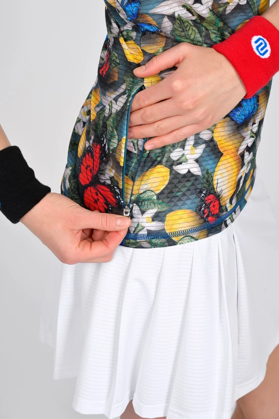 Dámské sportovní triko s zipem Limone - packshot
