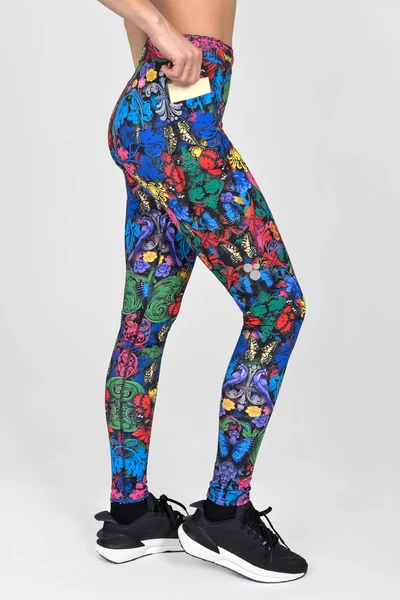 Dual Space leggings with side pockets Mosaic Ritmo