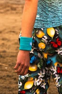 Frotka na rękę bawełniana 2 szt Turquoise - packshot