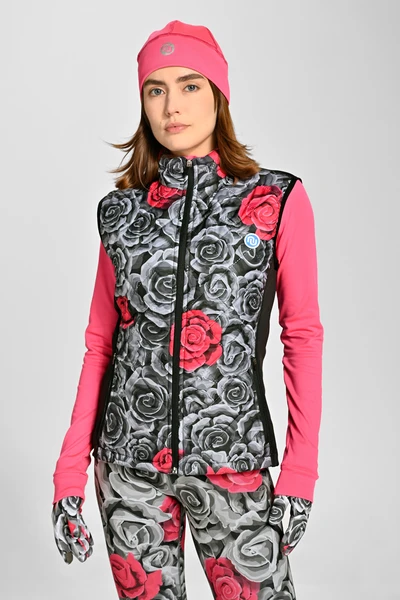 Kamizelka pikowana damska Ornamo Roses Sample