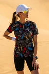Women's sports T-shirt Zip Butterfly