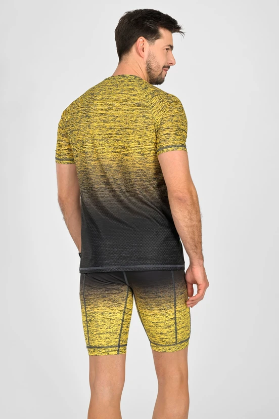 Krótkie legginsy męskie z taśmami stabilizującymi - packshot