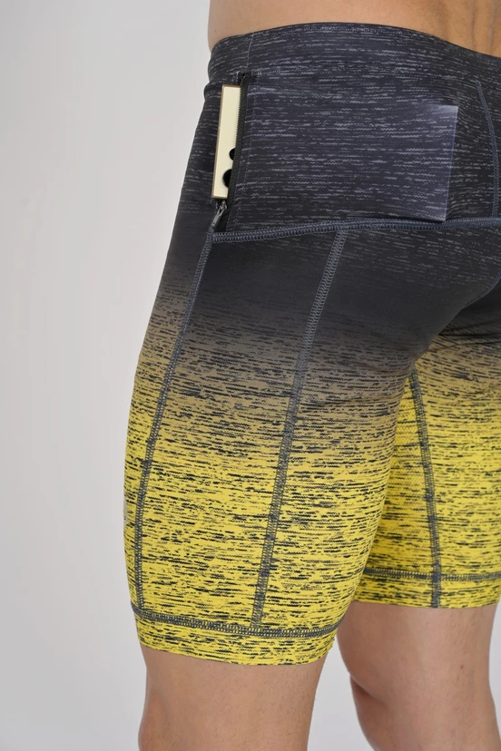 Krótkie legginsy męskie z taśmami stabilizującymi - packshot