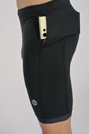 Krótkie legginsy męskie z taśmami stabilizującymi Black - packshot
