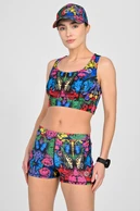Krótkie legginsy z taśmami stabilizującymi Mosaic Ritmo - packshot