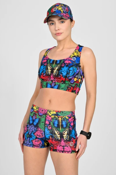 Krótkie legginsy z taśmami stabilizującymi Mosaic Ritmo
