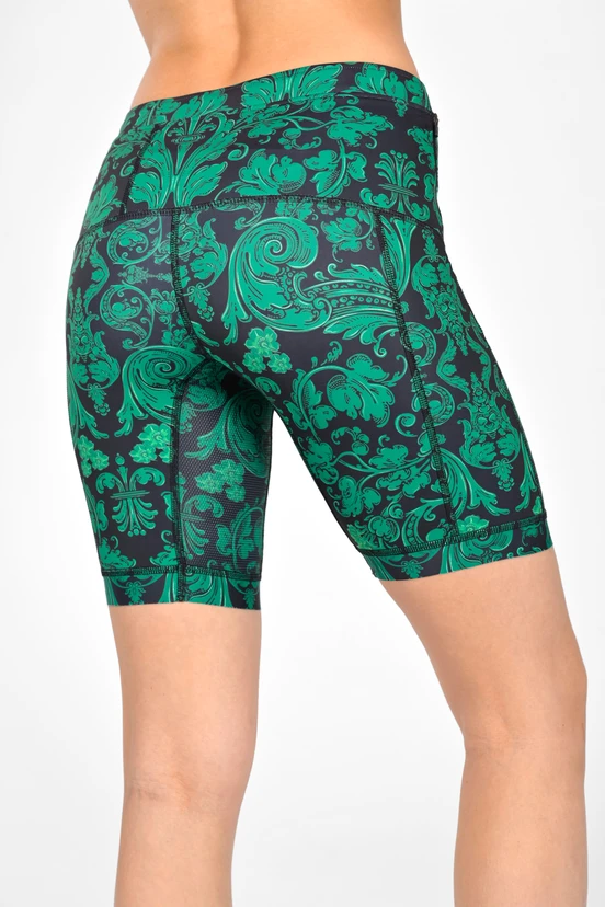 Krótkie legginsy z taśmami stabilizującymi Ornamo Verde - packshot