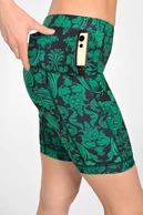 Krótkie legginsy z taśmami stabilizującymi Ornamo Verde - packshot