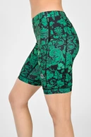 Krótkie legginsy z taśmami stabilizującymi Ornamo Verde - packshot