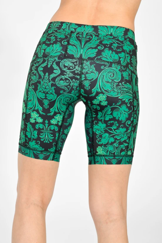 Krótkie legginsy z taśmami stabilizującymi Ornamo Verde - packshot