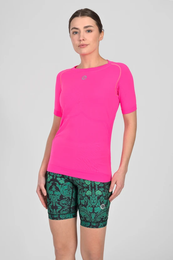 Krótkie legginsy z taśmami stabilizującymi Ornamo Verde - packshot